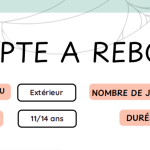 Compte à rebours – Jeu Narratif 11/14 ans